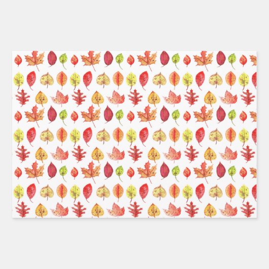 Herbstlaub & Berries Erntedank Urlaub Geschenkpapier Set (Vorderseite 2)