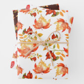 Herbstlaub & Berries Erntedank Urlaub Geschenkpapier Set (Beispiel)