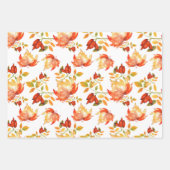 Herbstlaub & Berries Erntedank Urlaub Geschenkpapier Set (Vorderseite)