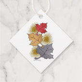 Herbstlaub bevorzugen Tags Geschenkanhänger (Rückseite)