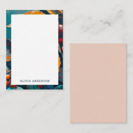 Herbstlaub bilden einen Rahmen. Natureherbst Mitteilungskarte