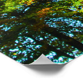 Herbstlaub & Blauer Himmel - Personalisiert Poster (Ecke)