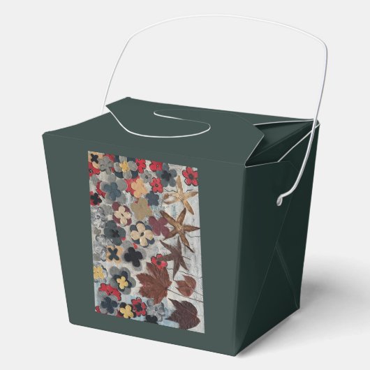 Herbstlaub Blumenmuster Geschenkbox Geschenkschachtel (Vorderseite)