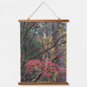 Herbstlaub Botanik Wandteppich Mit Holzrahmen (Vorderseite)
