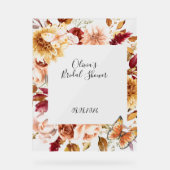 HERBSTLAUB BRAUTPARTY ACRYLIC SIGN ACRYLSCHILD (Vorderseite)