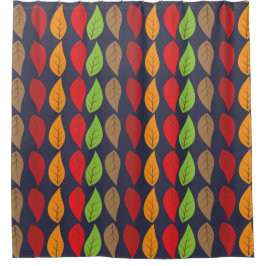 Herbstlaub-buntes Herbst-Muster Duschvorhang