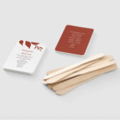 Herbstlaub Burnt Orange Wedding Hand Fan Fächer (Non-assembled)