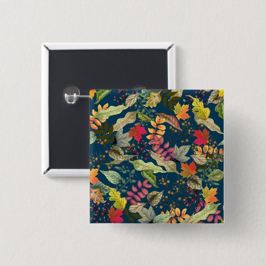 Herbstlaub Button (Vorne & Hinten)