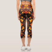 Herbstlaub Capri Leggings (Rückseite)