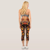 Herbstlaub Capri Leggings (Rückseite)