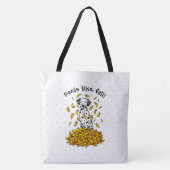 Herbstlaub Dalmatiner (schwarz 1) Hunde Spaß spiel Tasche (Vorderseite)