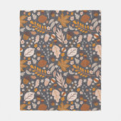 Herbstlaub, das nahtlose Muster der Herbstnacht Fleecedecke (Vorderseite)