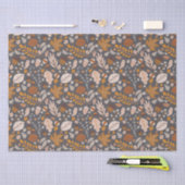 Herbstlaub, das nahtlose Muster der Herbstnacht Seidenpapier (Handwerk)