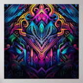 Herbstlaub des Grafitti Poster (Vorne)