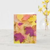 Herbstlaub Design Karte (Gelbe Blume)
