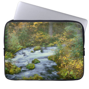 Herbstlaub & Douglasien-Grenze Roaring River Laptopschutzhülle