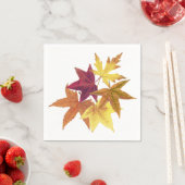 Herbstlaub drucken Servietten (Beispiel)