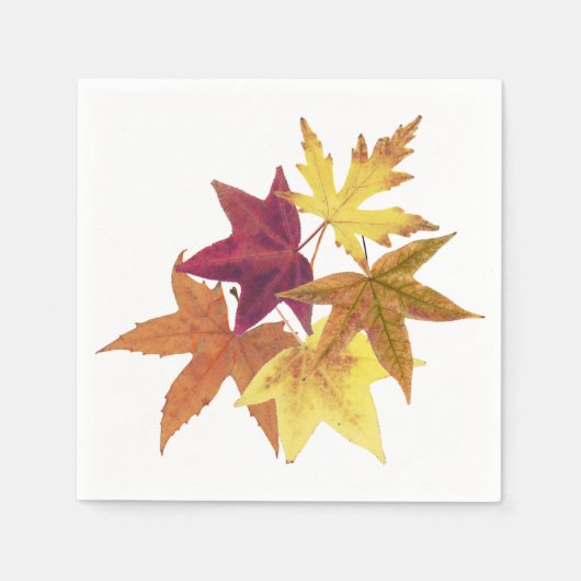 Herbstlaub drucken Servietten (Vorderseite)