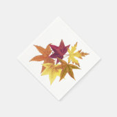 Herbstlaub drucken Servietten (Ecke)