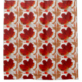 Herbstlaub Duschvorhang (Vorderseite)