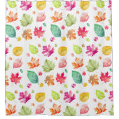 Herbstlaub Duschvorhang (Vorderseite)