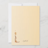 Herbstlaub-Eckeinladung Einladung (Rückseite)