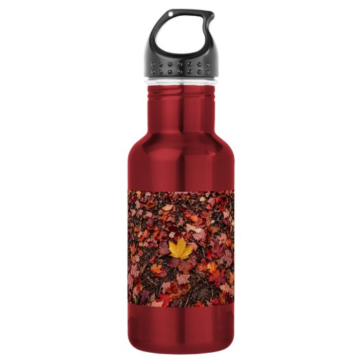 Herbstlaub edelstahlflasche (Vorderseite)