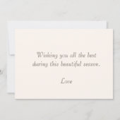 Herbstlaub & Eichhörnchen frohe Herbstgrüße Karte (Rückseite)