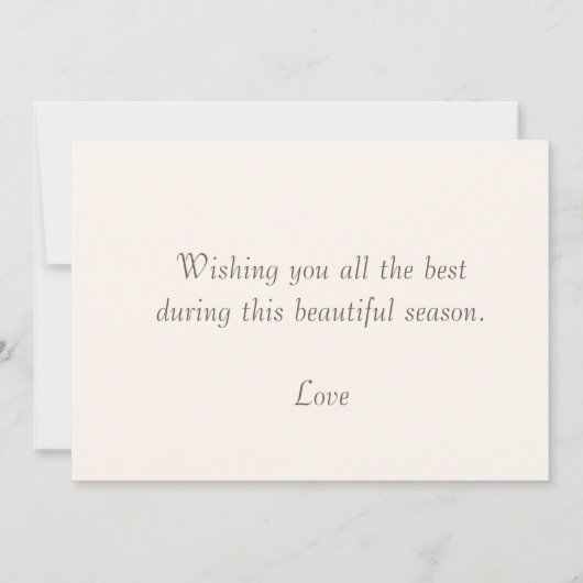 Herbstlaub & Eichhörnchen frohe Herbstgrüße Karte (Rückseite)