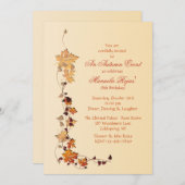 Herbstlaub - Einladung (Vorne/Hinten)