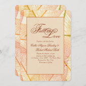 Herbstlaub Einladung (Vorne/Hinten)