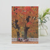 Herbstlaub Einladung (Stehend Vorderseite)