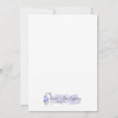 Herbstlaub Einladung zum Geburtstag (Rückseite)