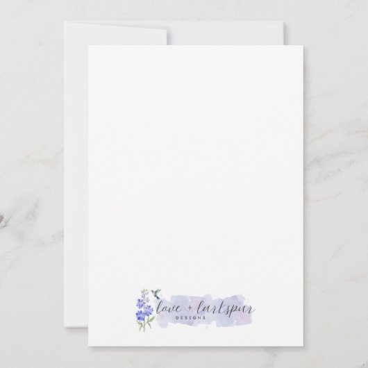 Herbstlaub Einladung zum Geburtstag (Rückseite)