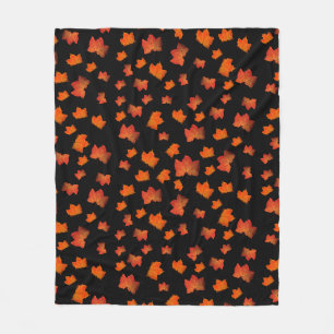 HERBSTLAUB ELEGANT AUTUMN LEAF NATUR HALLOWEEN FLEECEDECKE