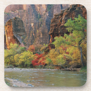 Herbstlaub entlang des Virgin River nahe dem Einga Untersetzer