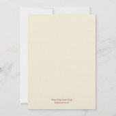 Herbstlaub Erntedank Abendessen Einladung (Rückseite)