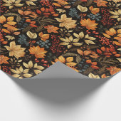 Herbstlaub fällt geschenkpapier (Ecke)