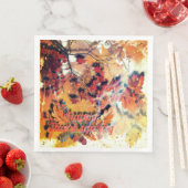 Herbstlaub fällt serviette (Beispiel)