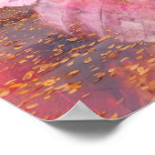 Herbstlaub Farben Abstrakt Poster (Ecke)