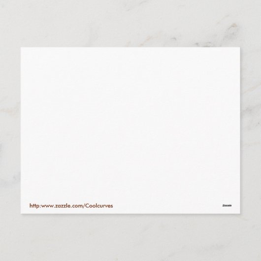 Herbstlaub Feiertagspostkarte (Rückseite)