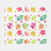 Herbstlaub Fleecedecke (Vorderseite (Horizontal))