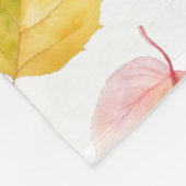 Herbstlaub Fleecedecke (Ecke)