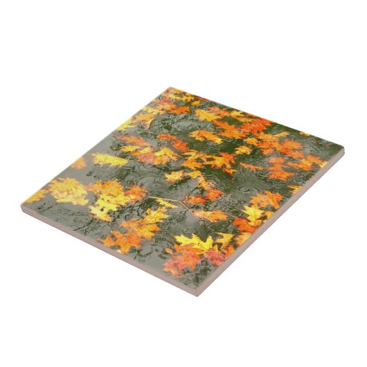 Herbstlaub Fliese (Seite)