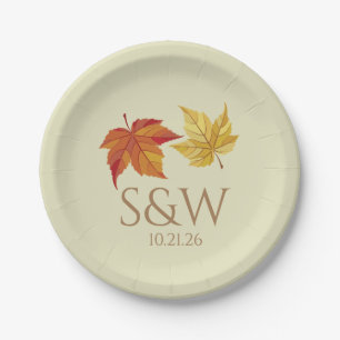 Herbstlaub Foliage Personalisiert Paper Teller