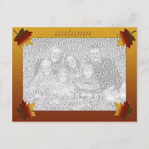Herbstlaub Fotovorlage Postkarte