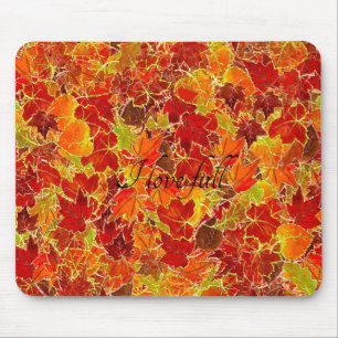 Herbstlaub Ganzbild Mousepad
