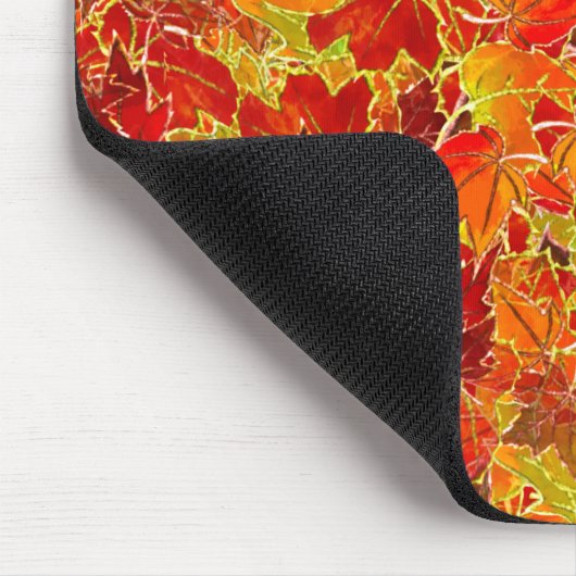 Herbstlaub Ganzbild Mousepad (Ecke)