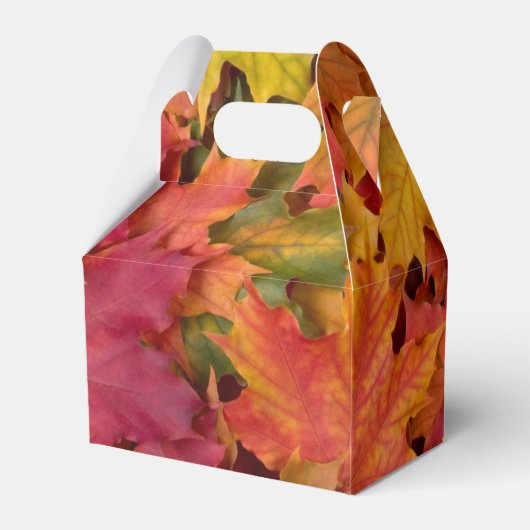 Herbstlaub Gastgeschenk Hochzeit Geschenkboxen Geschenkschachtel (Rückseite)
