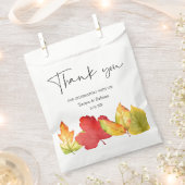 Herbstlaub Gastgeschenk Hochzeit Geschenktütchen (Ausgeschnitten)